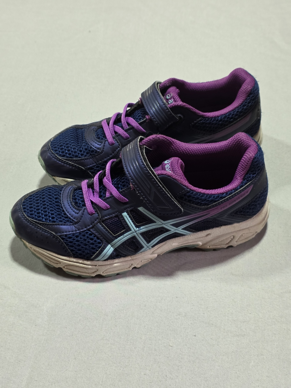 ASICS Kids' Navy, Purple & Mint Athletic Sneakers Size 3